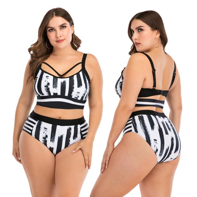 Women Push Up Bikini Sets Swimwear Women Swimsuit Plus Larges Size Bathing Swimming Suits Beachwear Women's Swimsuits Halter Push Up Bikini Two Piece Bathing Suits Women Plus Size Bikini