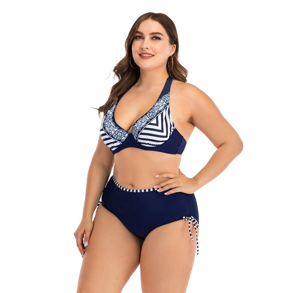 Women Push Up Bikini Sets Swimwear Women Swimsuit Plus Larges Size Bathing Swimming Suits Beachwear Women's Swimsuits Halter Push Up Bikini Two Piece Bathing Suits Women Plus Size Bikini