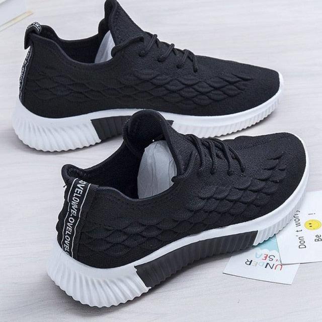 Women Running Sneakers Shoes Vulcanized Women's Casual Flats Elegant Soft Walking Shoes Breathable Non Slip Tennis Athletic Shoe For Casual Gym And Work