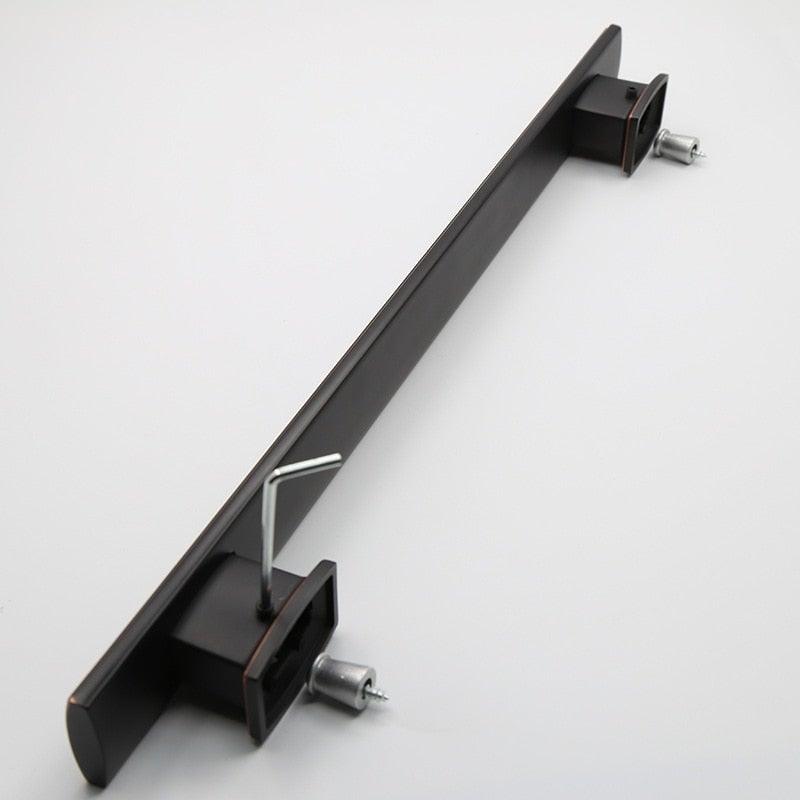 Wooden Door Glass Knob Handle Hotel Villa European Style Simple Antique Black Surface Mounted Solid Barn Pull Hand Wardrobe Shoe Cabinet Bathroom Cabinet Handle Drawer Handle
