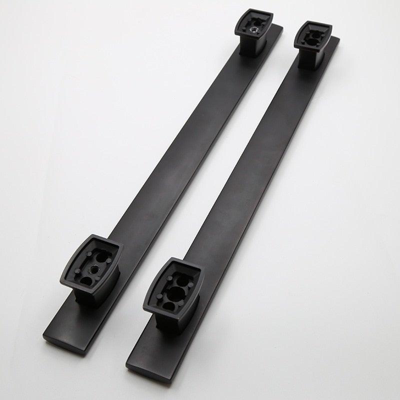 Wooden Door Glass Knob Handle Hotel Villa European Style Simple Antique Black Surface Mounted Solid Barn Pull Hand Wardrobe Shoe Cabinet Bathroom Cabinet Handle Drawer Handle