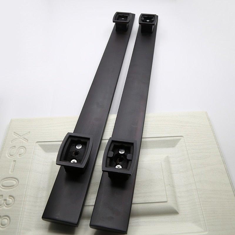 Wooden Door Glass Knob Handle Hotel Villa European Style Simple Antique Black Surface Mounted Solid Barn Pull Hand Wardrobe Shoe Cabinet Bathroom Cabinet Handle Drawer Handle