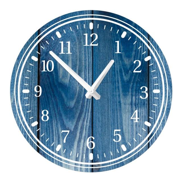 Wooden Wall Clock 10 Inch Silent Non Ticking Quartz Wall Clock 10 Inch Silent Non-Ticking Wooden Wall Clocks Battery Operated Country Retro Rustic Style Decorative for Living Room Kitchen Retro Fashion Wood Wall Clock Decorative for Living Room Kitchen