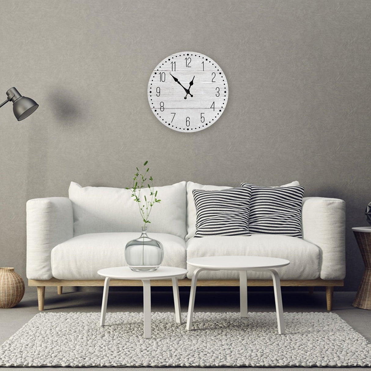 Wooden Wall Clock 10 Inch Silent Non Ticking Quartz Wall Clock 10 Inch Silent Non-Ticking Wooden Wall Clocks Battery Operated Country Retro Rustic Style Decorative for Living Room Kitchen Retro Fashion Wood Wall Clock Decorative for Living Room Kitchen