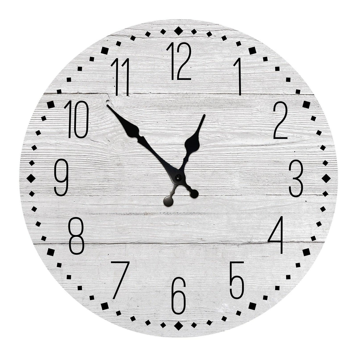 Wooden Wall Clock 10 Inch Silent Non Ticking Quartz Wall Clock 10 Inch Silent Non-Ticking Wooden Wall Clocks Battery Operated Country Retro Rustic Style Decorative for Living Room Kitchen Retro Fashion Wood Wall Clock Decorative for Living Room Kitchen