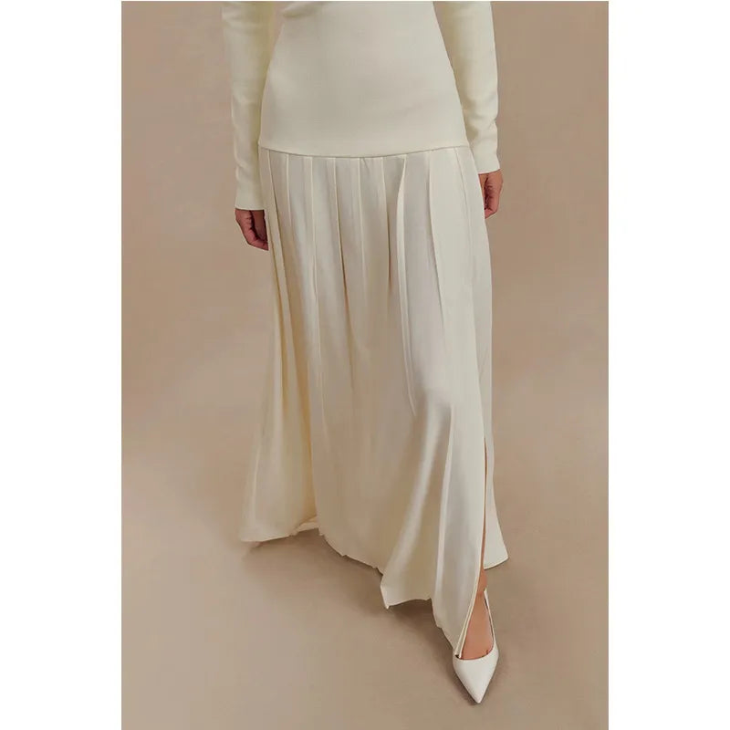 Elegant Retro Split Dress