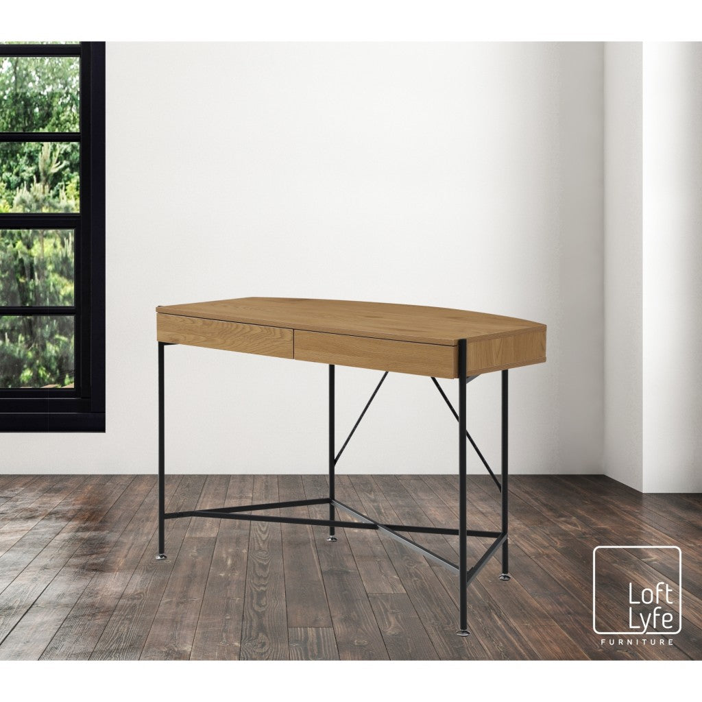 Kenia Writing Desk with 2 Drawers