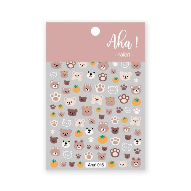 Yellow Smiles Sun Moon Clouds 3D Nail Stickers For Halloween Theme Slider Decals Nail Art Decorations Design 3D Self-Adhesive Nail Decorations Accessories Women Girls Manicure Decorations Nail Art Supplies Water Transfer Decals