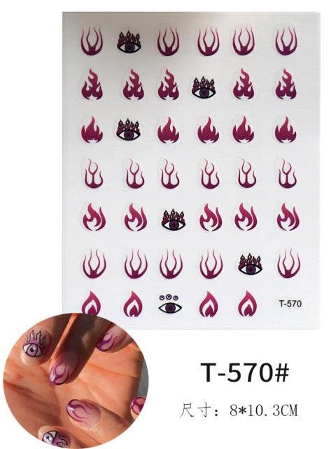 Yellow Smiles Sun Moon Clouds 3D Nail Stickers For Halloween Theme Slider Decals Nail Art Decorations Design 3D Self-Adhesive Nail Decorations Accessories Women Girls Manicure Decorations Nail Art Supplies Water Transfer Decals