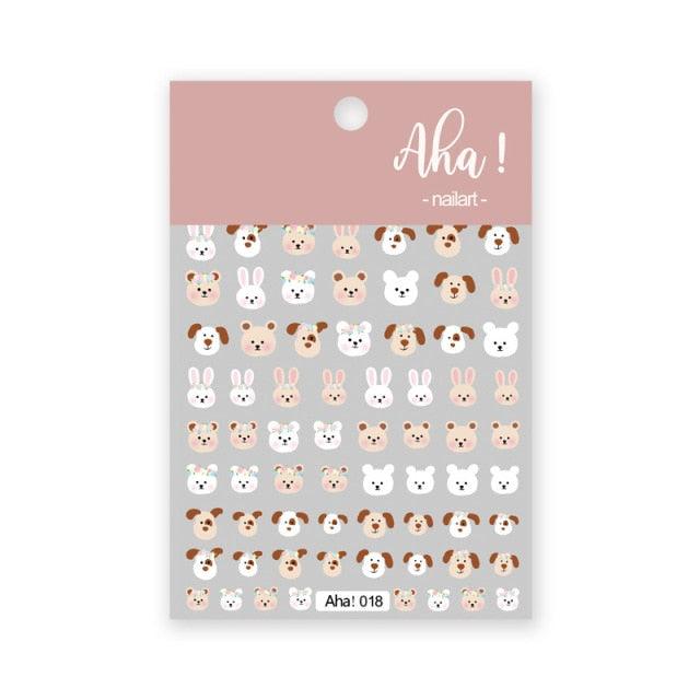 Yellow Smiles Sun Moon Clouds 3D Nail Stickers For Halloween Theme Slider Decals Nail Art Decorations Design 3D Self-Adhesive Nail Decorations Accessories Women Girls Manicure Decorations Nail Art Supplies Water Transfer Decals