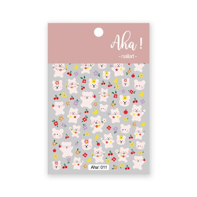Yellow Smiles Sun Moon Clouds 3D Nail Stickers For Halloween Theme Slider Decals Nail Art Decorations Design 3D Self-Adhesive Nail Decorations Accessories Women Girls Manicure Decorations Nail Art Supplies Water Transfer Decals