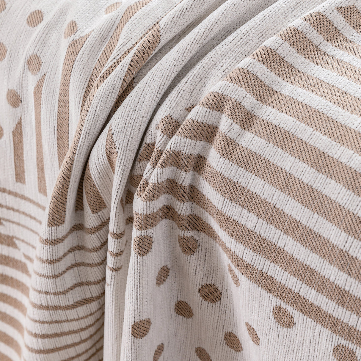 Chenille Geometric Patterned Sofa Throw, Couch Covers for Sectionals for Pets, Throw Cover for Couch