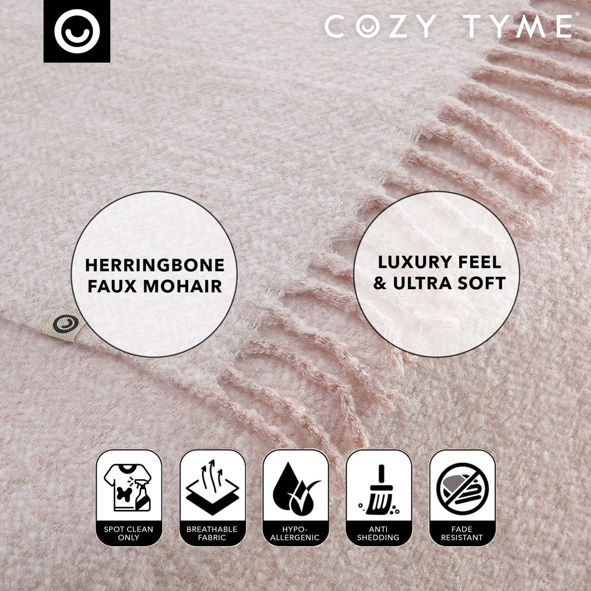 Samara Faux Mohair Throw