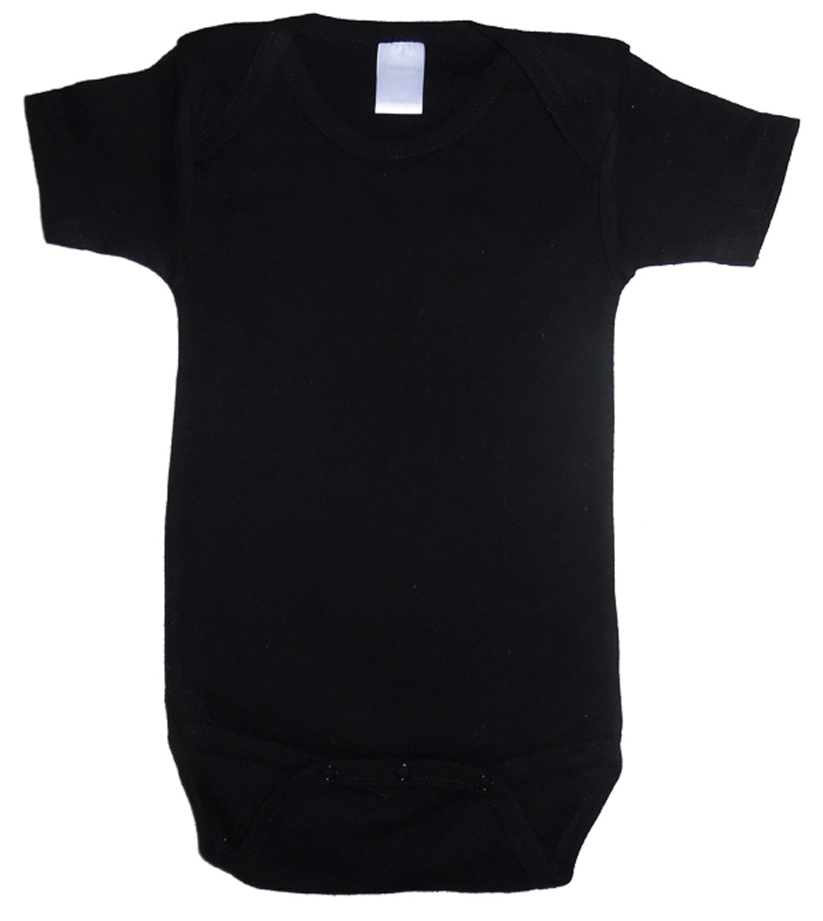 Black Interlock Short Sleeve One Piece