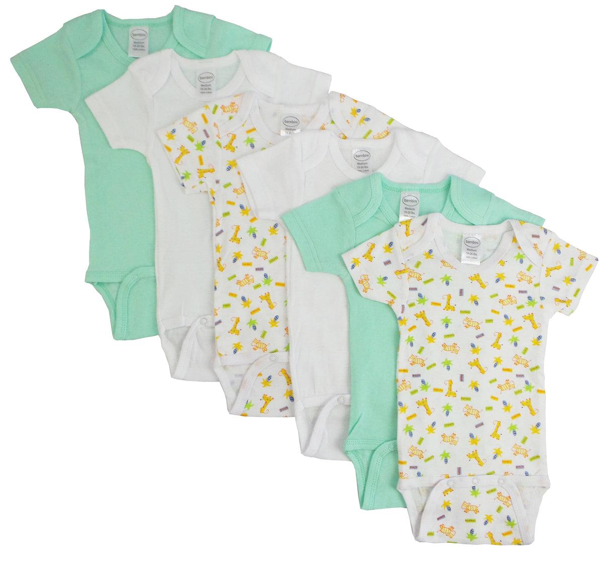 Boys Printed Short Sleeve 6 Pack