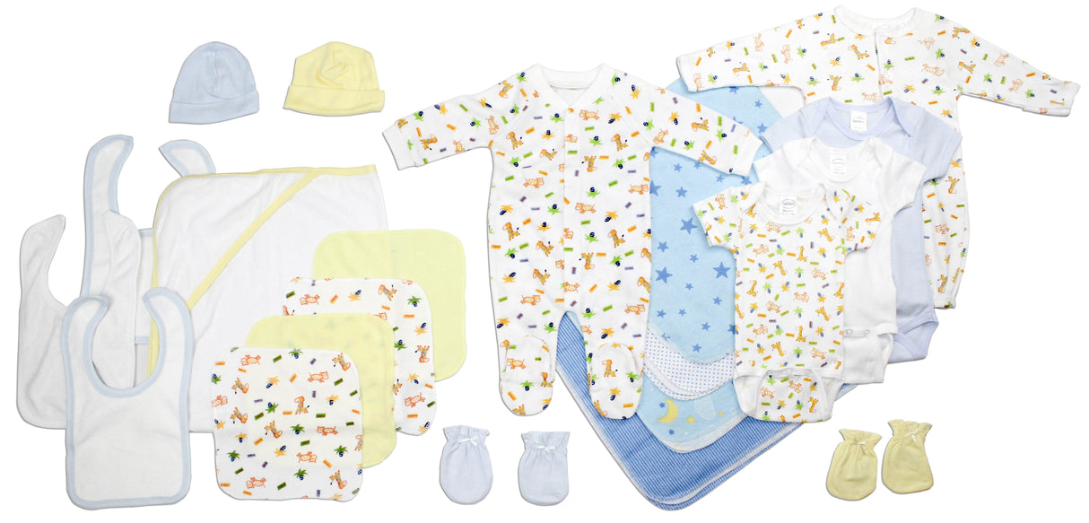 Newborn Baby Boy 21 Pc Layette Baby Shower Gift Set