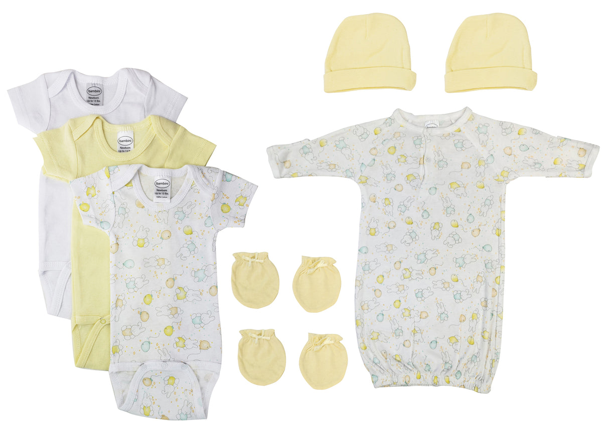 Unisex Baby 10 Pc Layette Sets