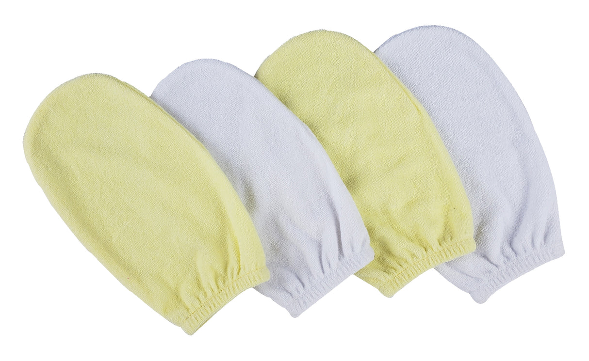 Washcloth Mitt - 4 pc Set