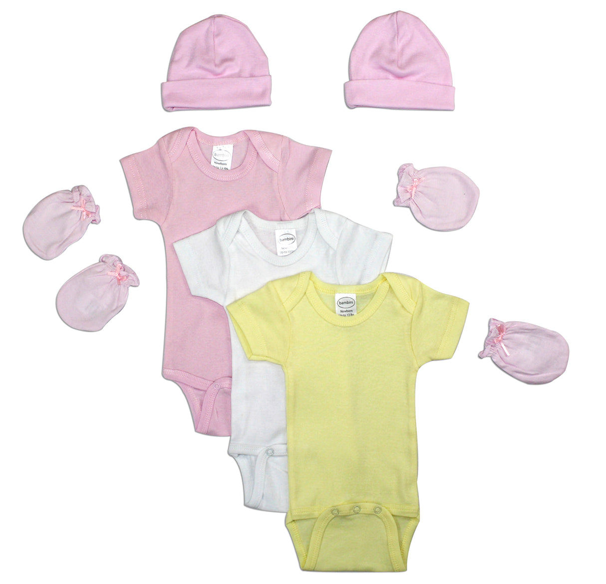 Newborn Baby Girls 7 Pc Layette Baby Shower Gift Set