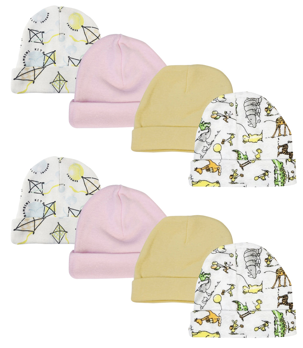 Boys Girls Caps (Pack of 8)