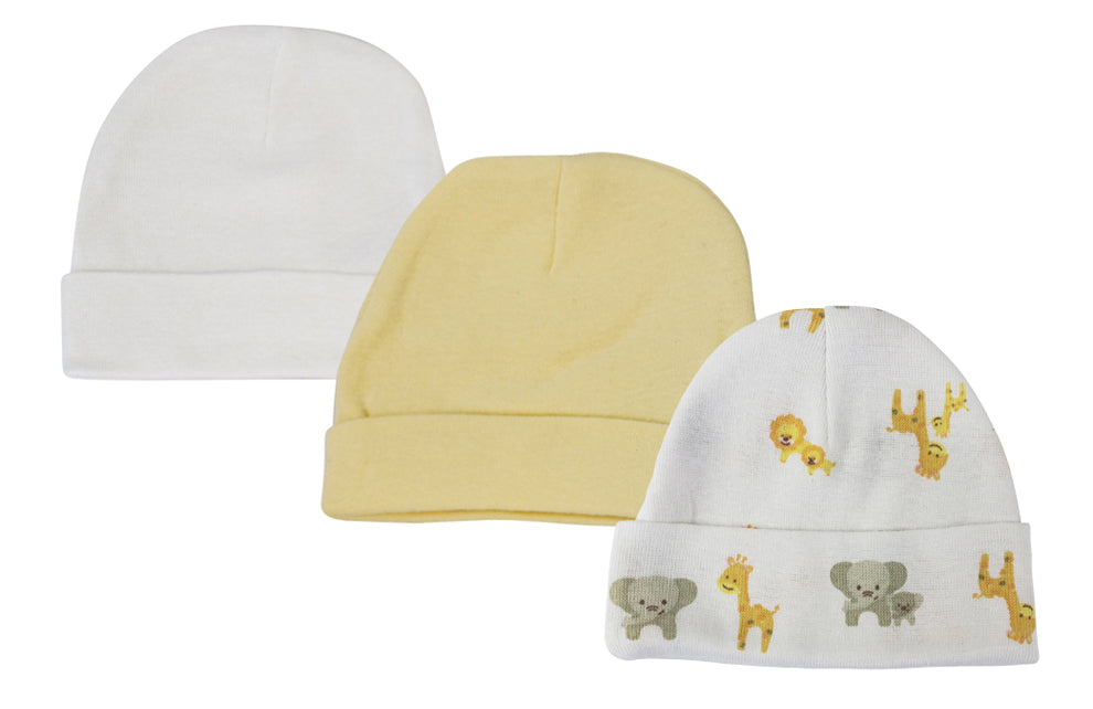 Baby Boy, Baby Girl, Unisex Infant Caps (Pack of 3)