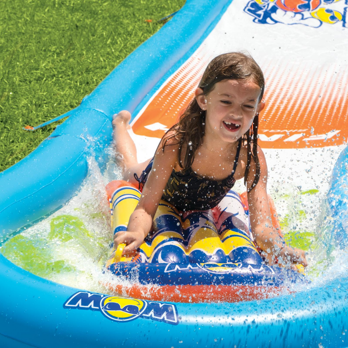 WOW Sports Single Lane Backyard Lawn Slide with Attached Pool (21-2160-WOW) by Jupiter Gear