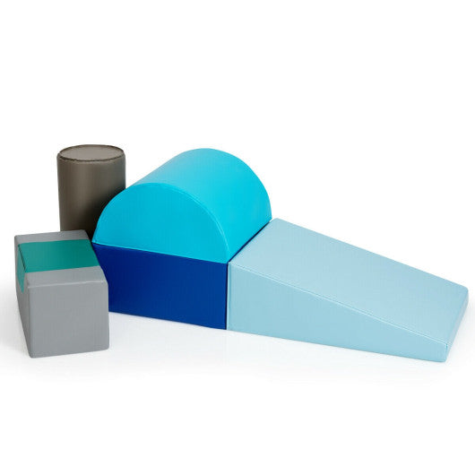 6 Piece Climb Crawl Play Set Indoor Kids Toddler