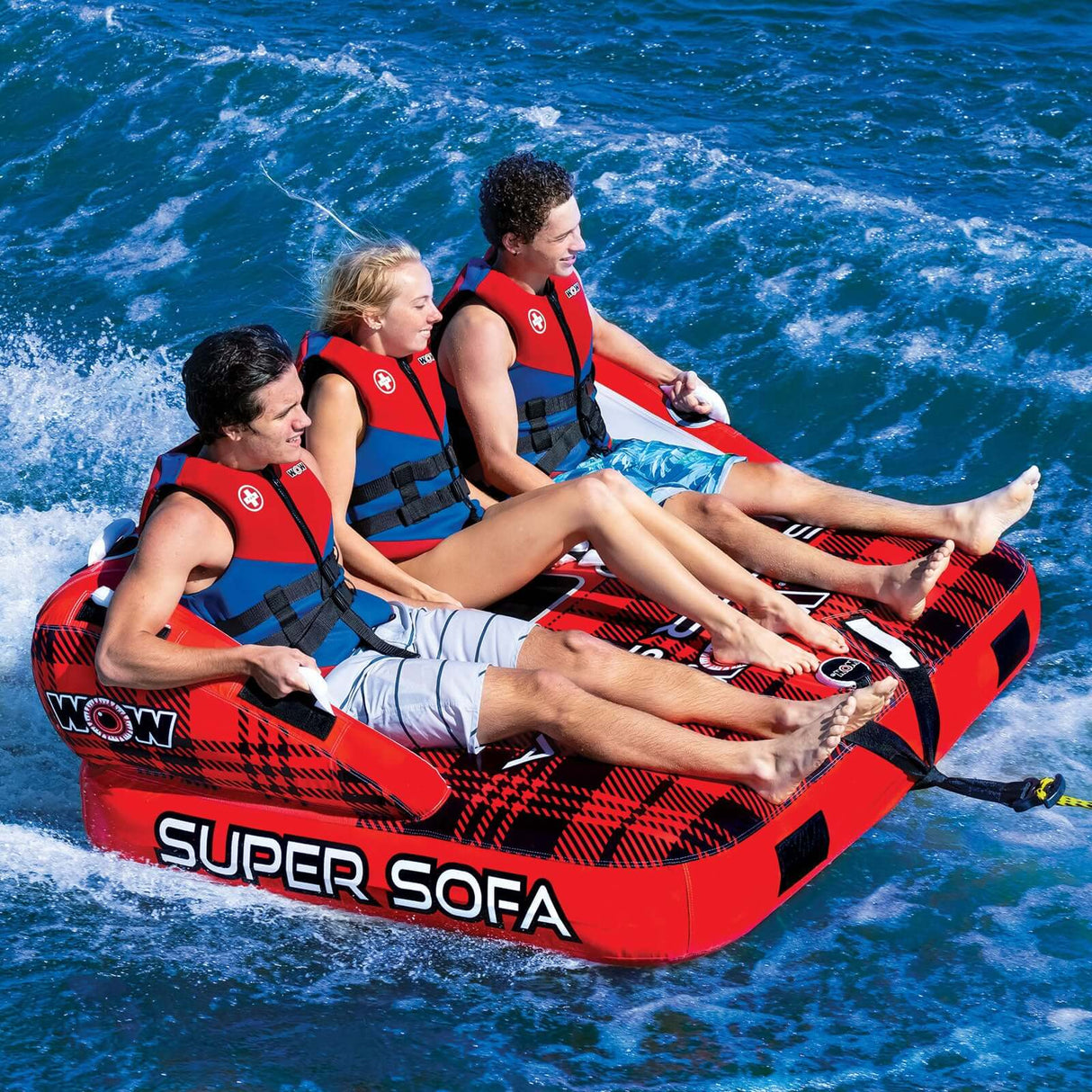 WOW Sports Super Sofa 1 to 3-Person Towable (21-1040) by Jupiter Gear