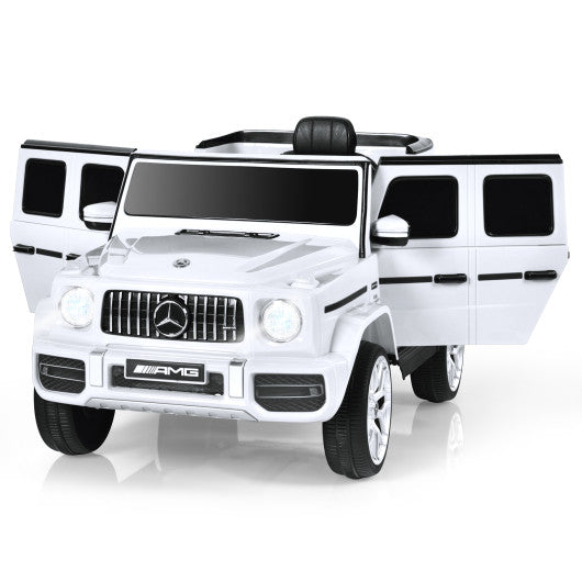 12V Mercedes-Benz G63 Licensed Kids Ride On Car with Remote Control-White
