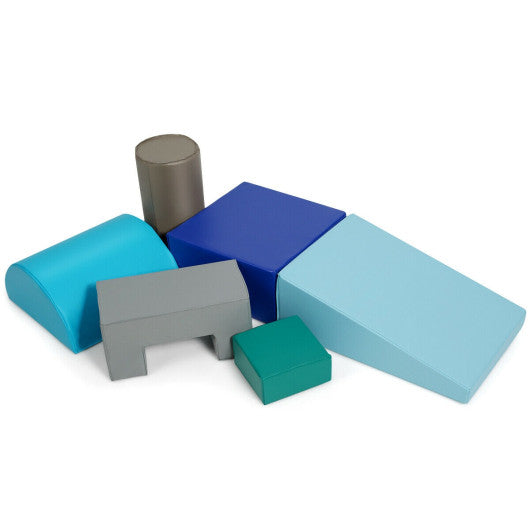 6 Piece Climb Crawl Play Set Indoor Kids Toddler