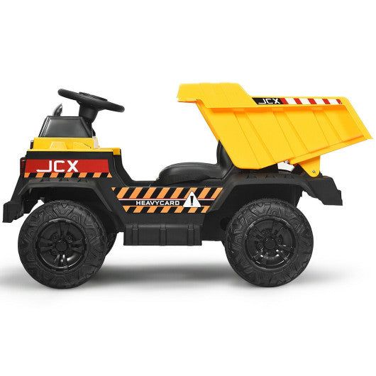 12V Battery Kids Ride On Dump Truck with Electric Bucket
