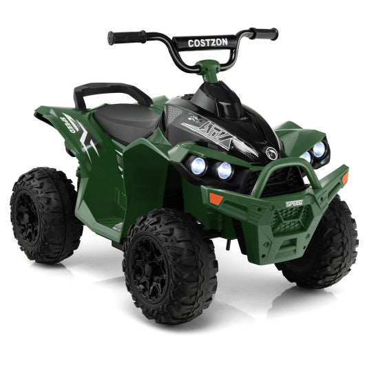 12V Kids Ride On ATV with High/Low Speed and Comfortable Seat-Army Green