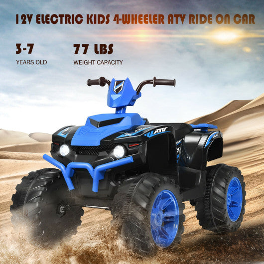 12V Kids 4-Wheeler ATV Quad Ride On Car -Navy