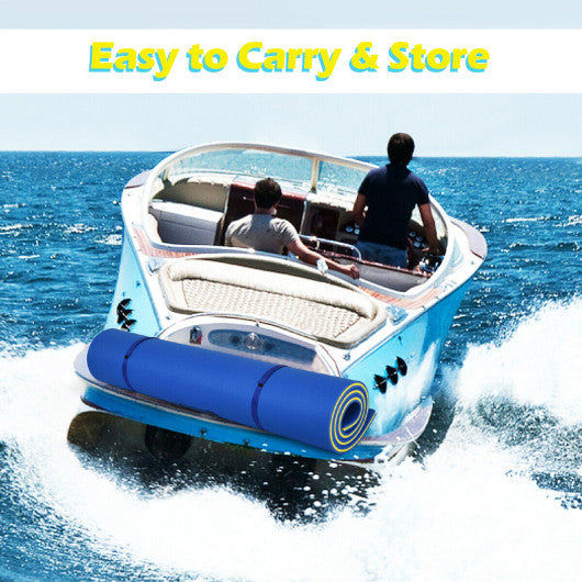 9' x 6' 3 Layer Floating Water Pad Foam Mat -Blue