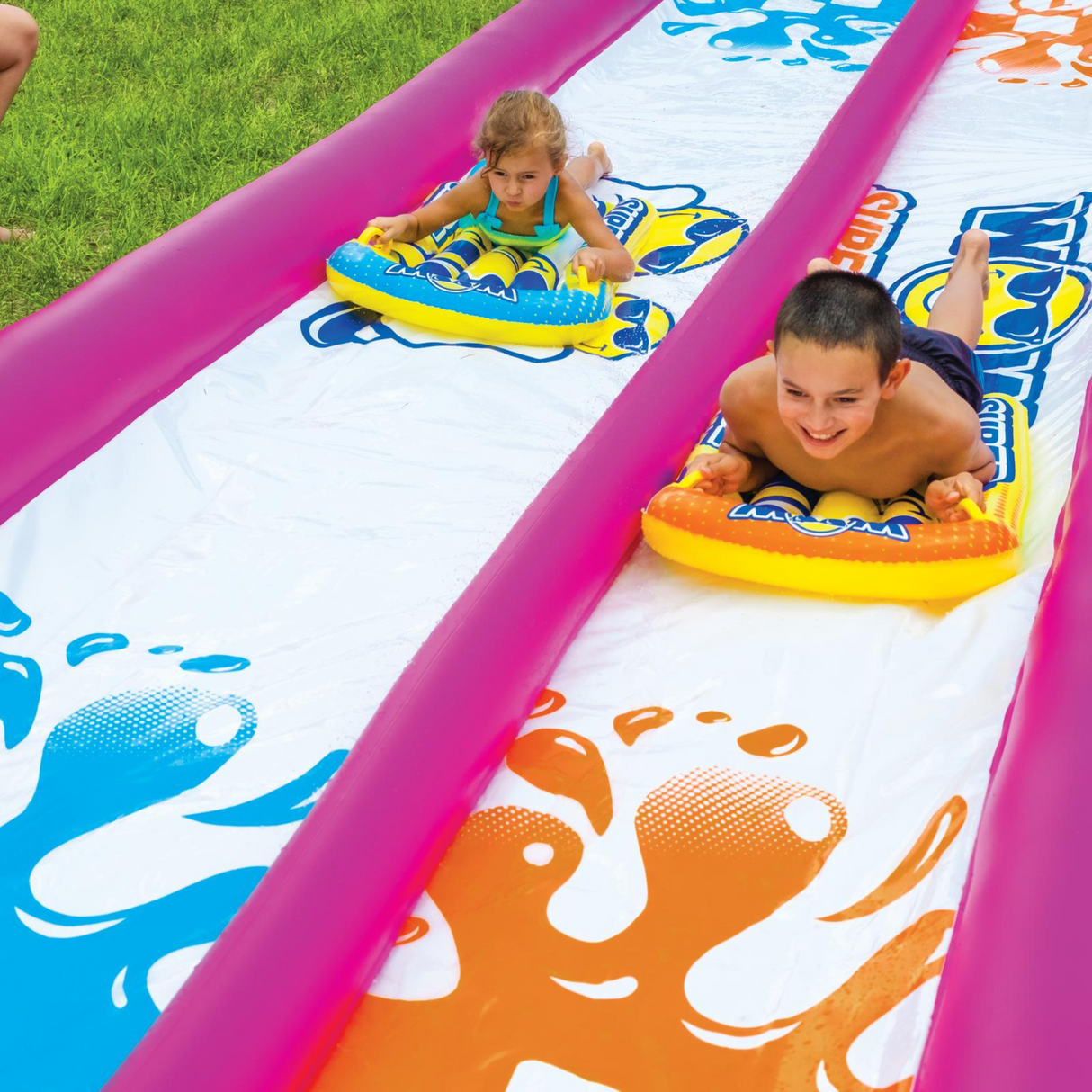 WOW Sports Giant Backyard Double Lane Lawn Slide (21-2140-WOW) by Jupiter Gear
