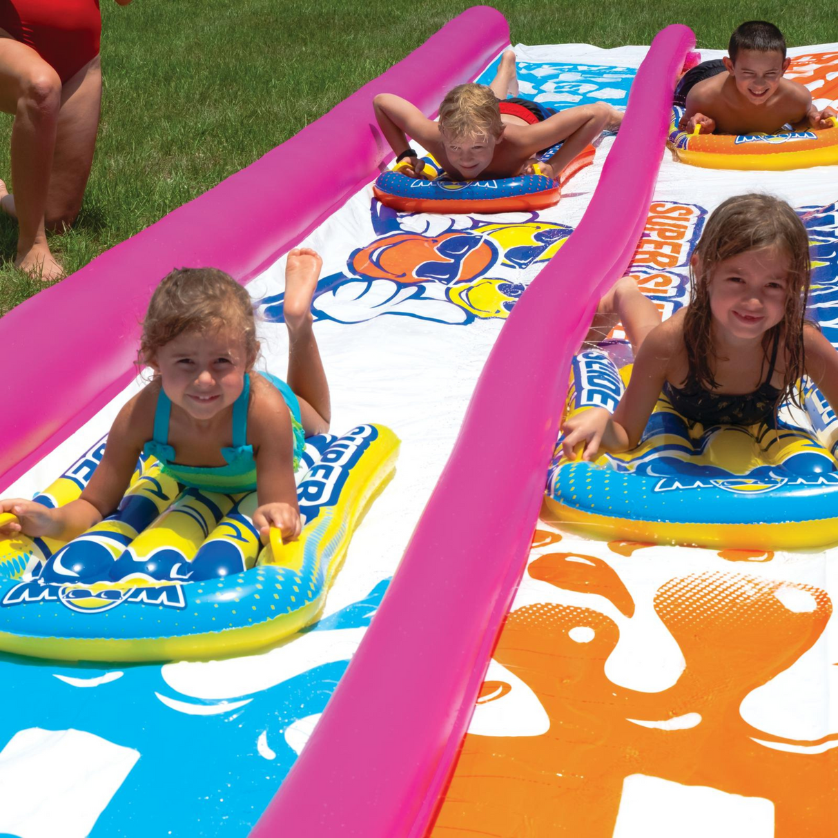 WOW Sports Giant Backyard Double Lane Lawn Slide (21-2140-WOW) by Jupiter Gear
