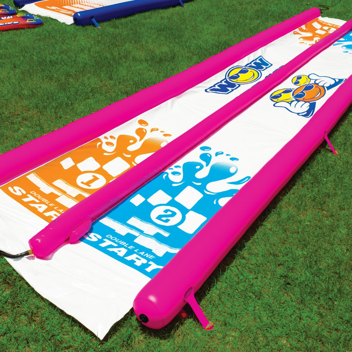 WOW Sports Giant Backyard Double Lane Lawn Slide (21-2140-WOW) by Jupiter Gear