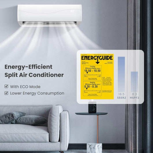 23000 BTU 18.5 SEER2 208-230V Ductless Mini Split Air Conditioner and Heater