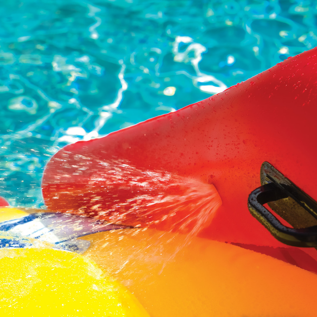 WOW Sports Slide N Smile Inflatable Pool Slide with Sprinklers for Kids and Adults (21-2500-WOW) by Jupiter Gear