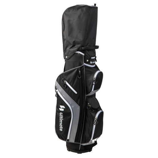 Golf Cart Bag with 14 Way Top Dividers-Gray