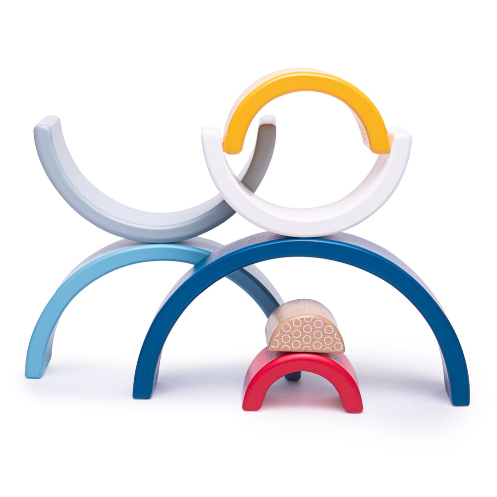 100% FSC Certified Rainbow Arches by Bigjigs Toys US