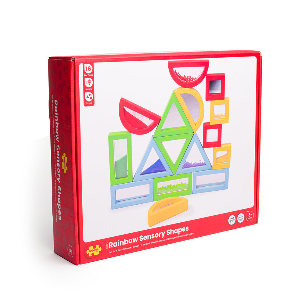 Rainbow Sensory Shapes by Bigjigs Toys US