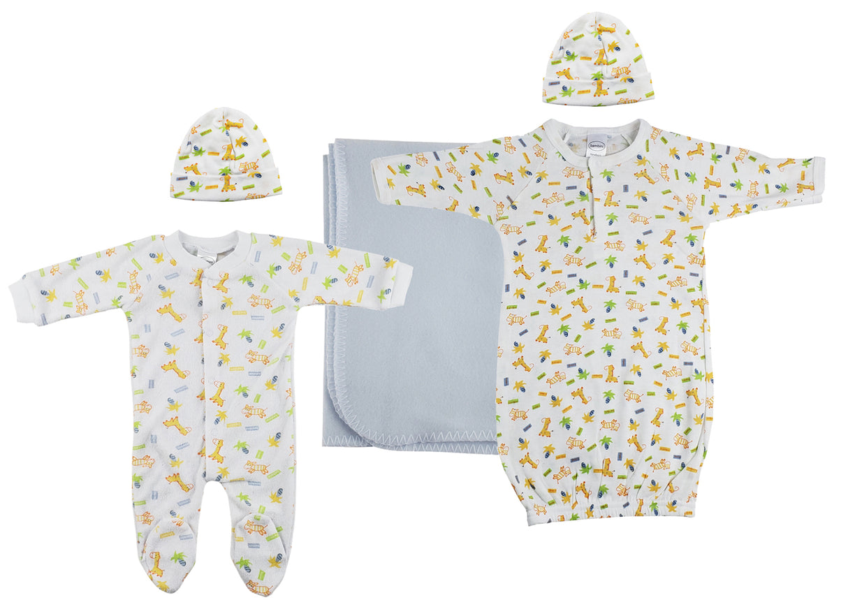 Boy Newborn Baby 5 Pc Layette Sets
