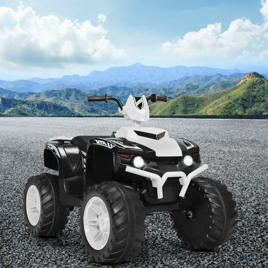 12V Kids 4-Wheeler ATV Quad Ride On Car -White