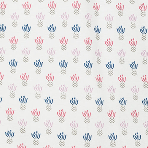 Bow Romper - Penelope on White 100% Pima Cotton by Feather Baby