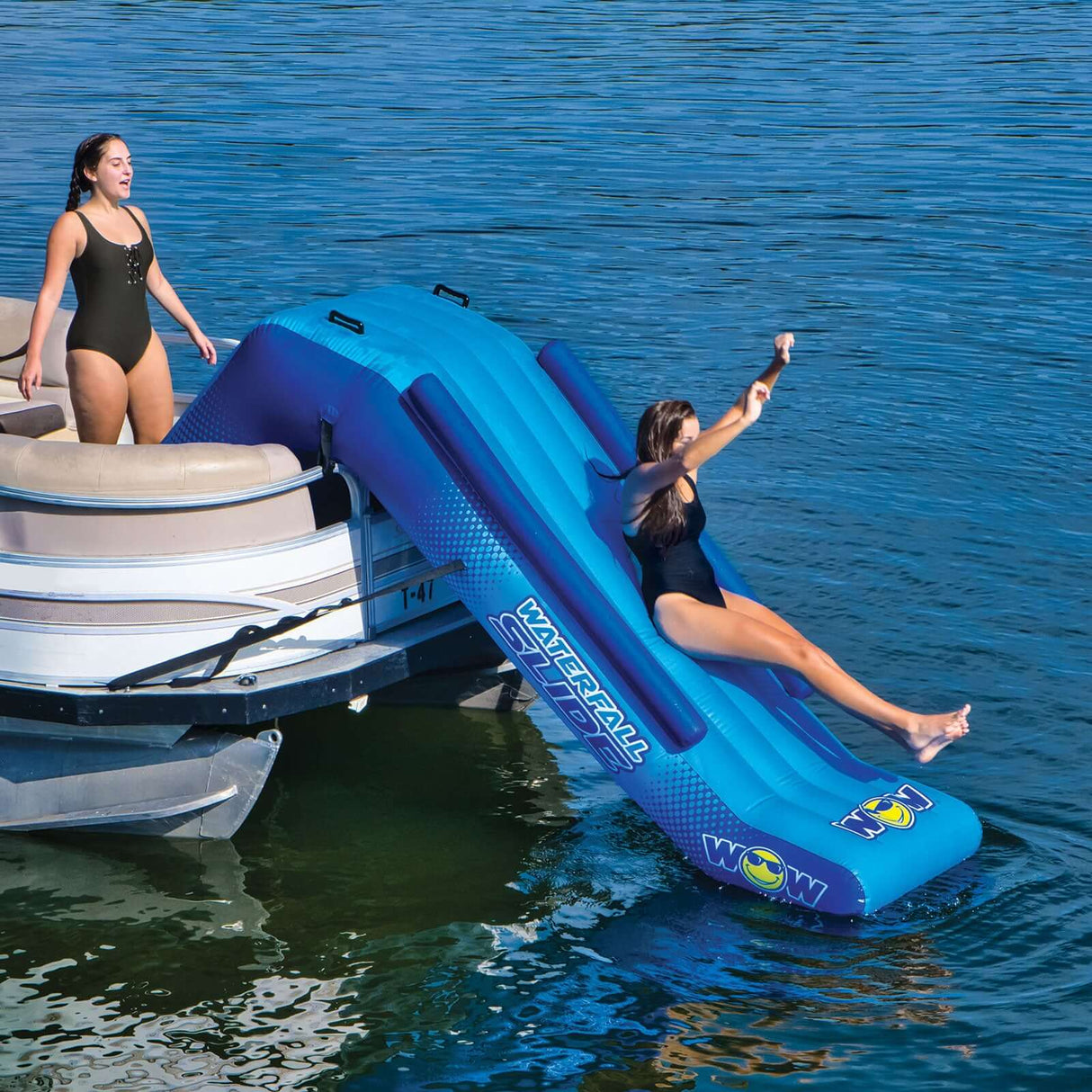 WOW Sports Pontoon Waterfall Slide (21-2070) by Jupiter Gear