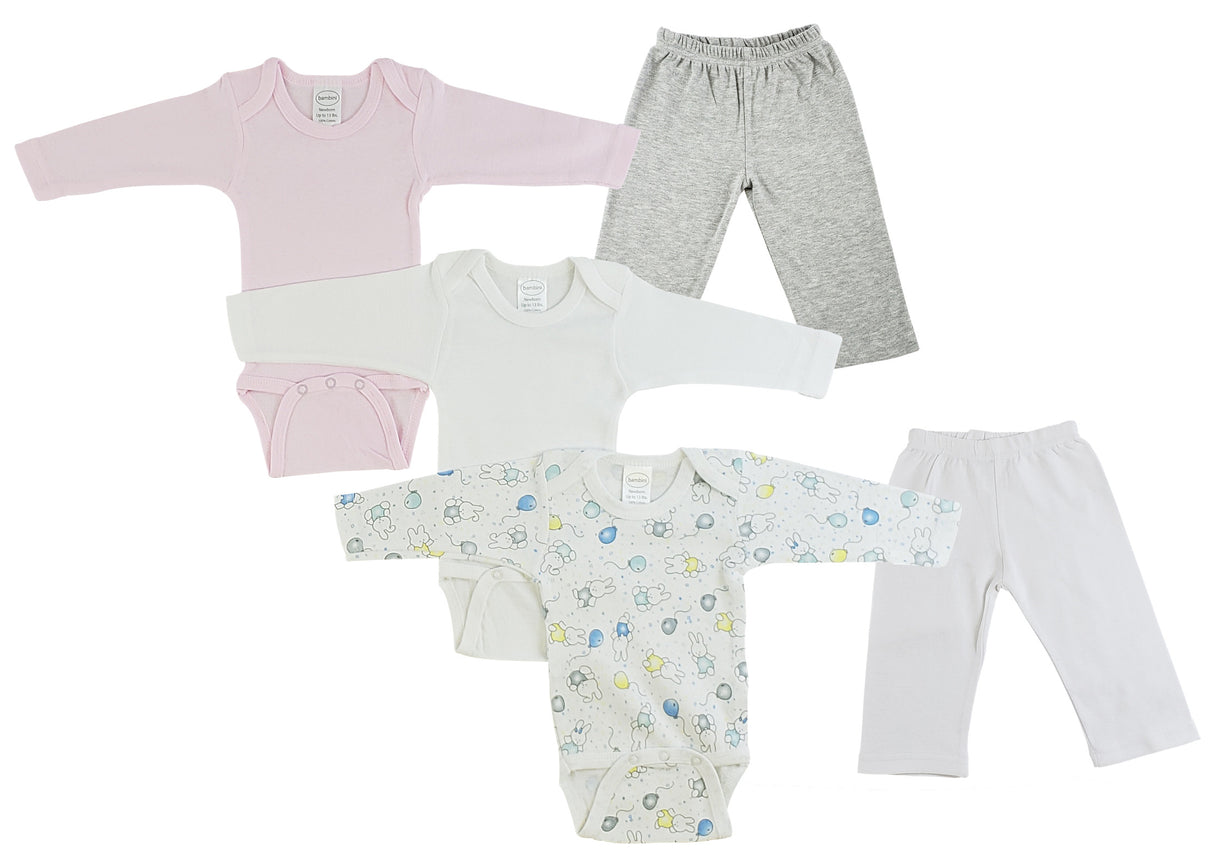 Infant Girls Long Sleeve One Piece and Track Sweatpants