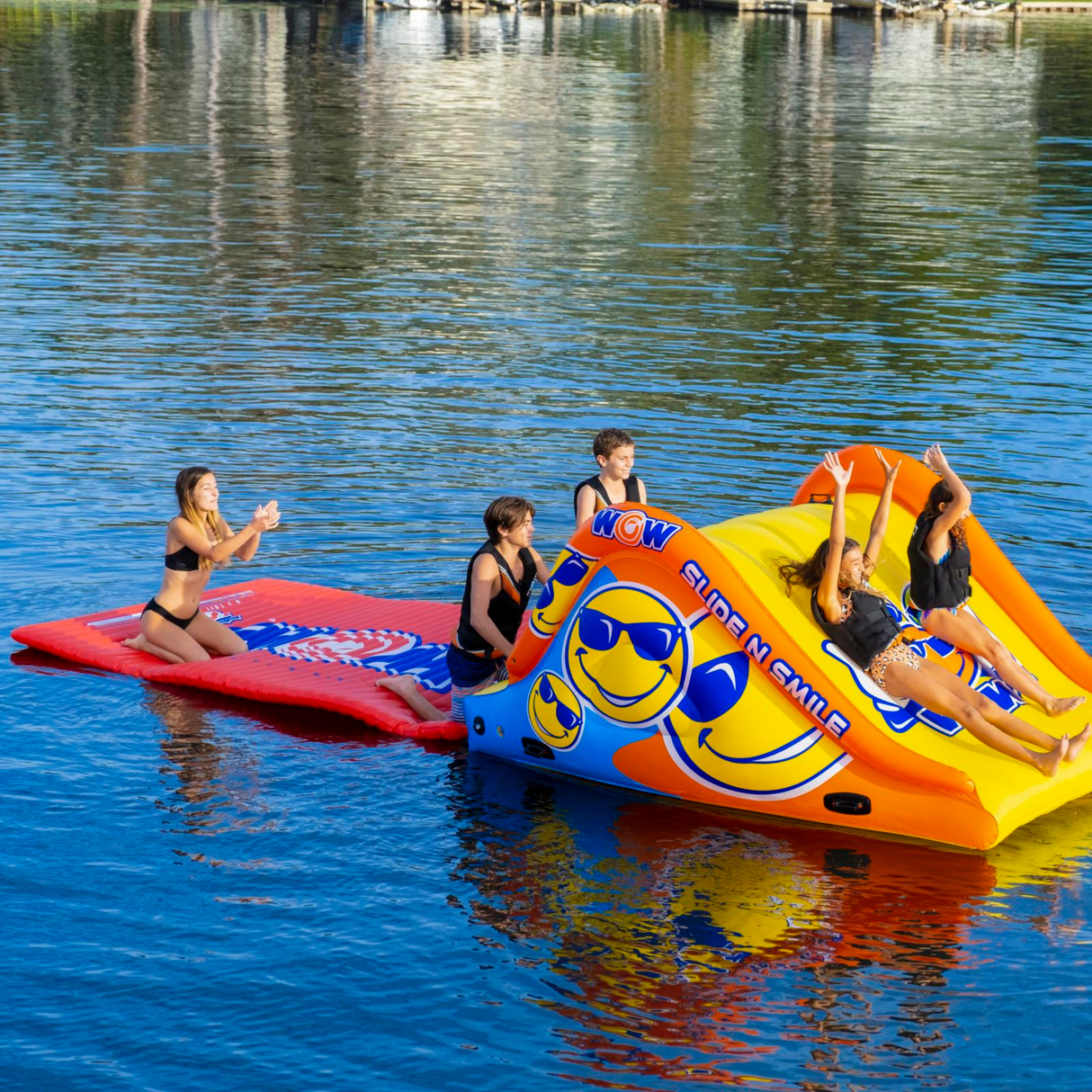 WOW Sports Slide and Water Walkway Slide N Smile Combo (22-WIL-4240-X-WOW) by Jupiter Gear