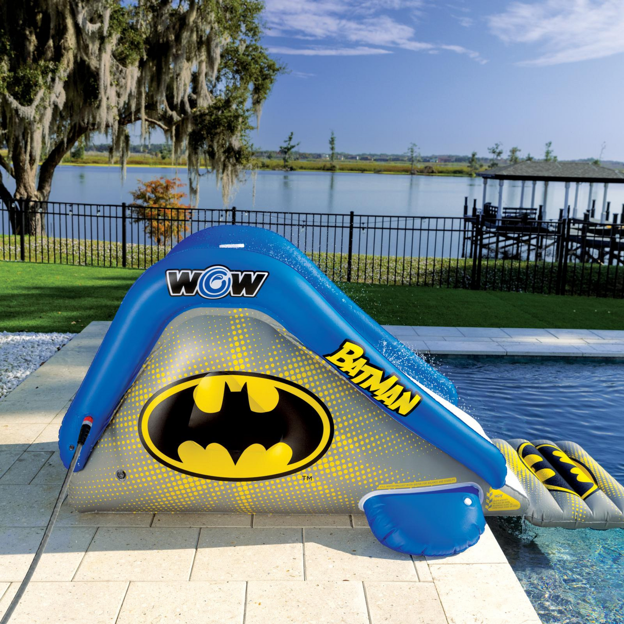 WOW Sports DC Comics Batman Large Inflatable Pool Slide (22-WSL-4367-WOW) by Jupiter Gear