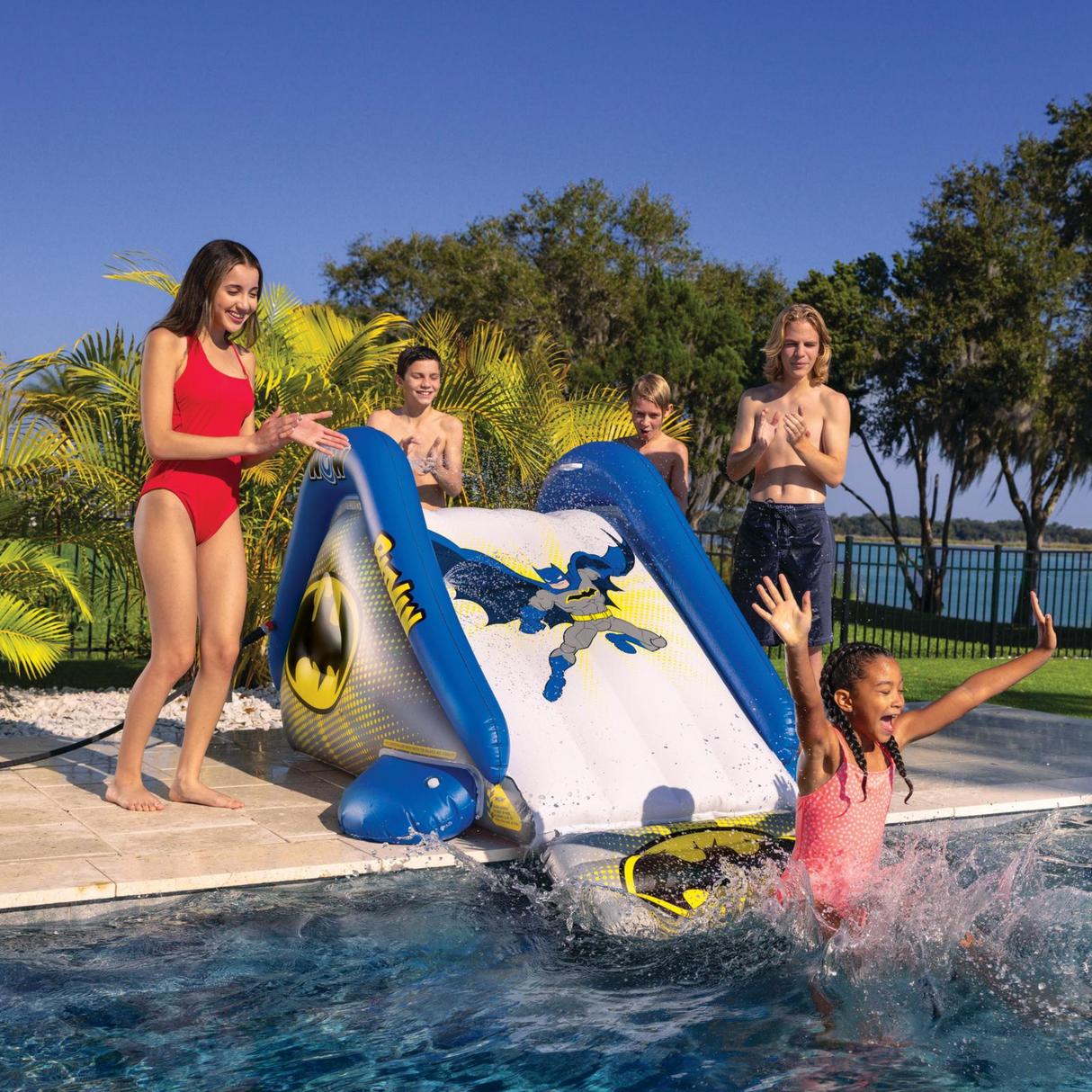 WOW Sports DC Comics Batman Large Inflatable Pool Slide (22-WSL-4367-WOW) by Jupiter Gear
